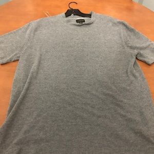 Urban Outfitters Grey CPO Mock Neck Knit Tee Shirt